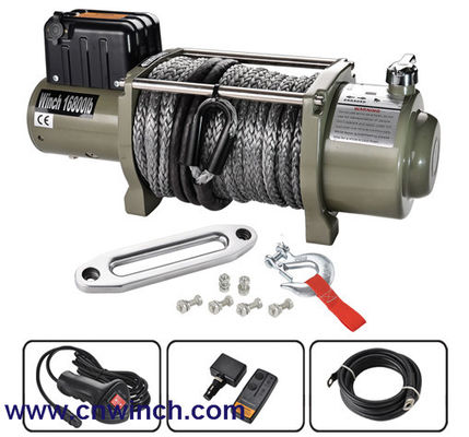 Vrachtwagenkruk 16800 pond met Ce-Certificaat DC12/24V met Synthetische Kabel
